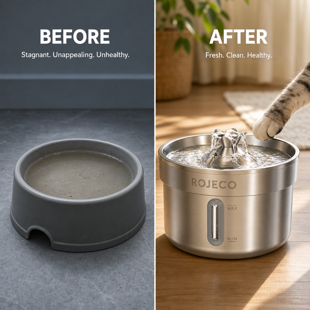 ROJECO Pet Water Fountain